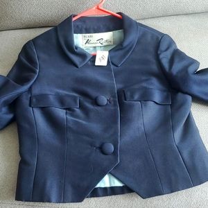 Vintage Bill Blass for Maurice Rentner jacket, blue